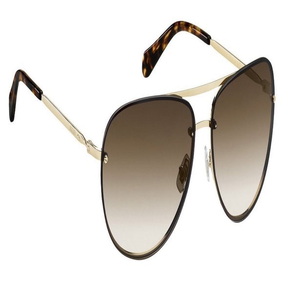 Fosil Pilot Women Light Gold Metal Frame